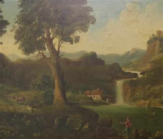 Oil on canvas, Italian landscape